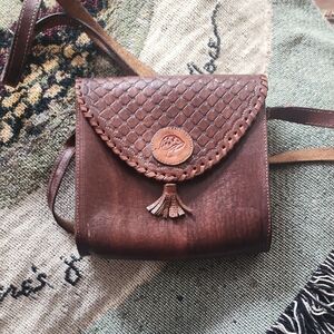 Brown Leather Crossbody Bag